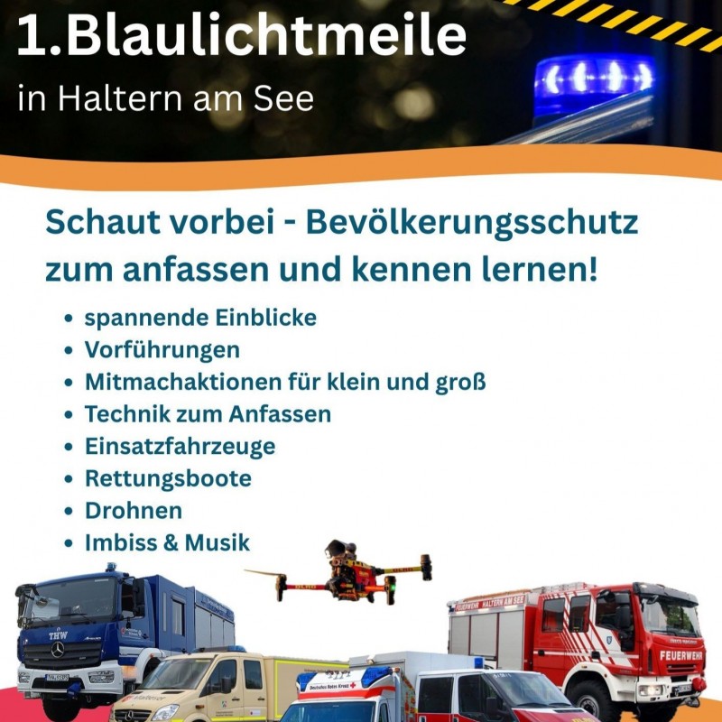 Blaulichtmeile, Stadt Haltern am See