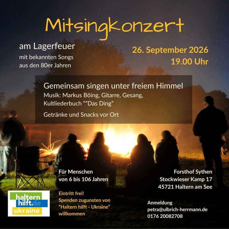 Plakat, Haltern hilft - Ukraine