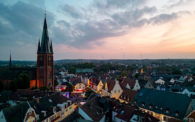 Innenstadt Sonnenuntergang